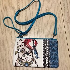 Like New Brighton French Bulldog Leather Crossbody Purse-SOLD